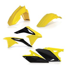 Kit de carénage ACERBIS 6 pièces modèle 2017 jaune/noir pour SUZUKI RM-Z 250