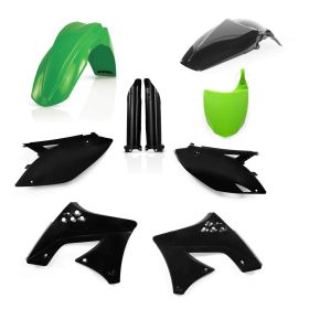 Kit de carénage ACERBIS 9 pièces vert/noir pour KAWASAKI KX 250 F
