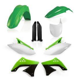 ACERBIS Verkleidungskit 9 Teile 2009 Modell Grün/Weiß für KAWASAKI KX 450 F