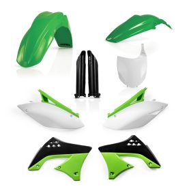 ACERBIS Verkleidungskit 9 Teile 2010 Modell Grün/Weiß für KAWASAKI KX 450 F