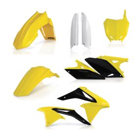 Kit de carénage ACERBIS 9 pièces jaune/blanc pour SUZUKI RM-Z 250