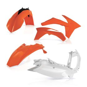 ACERBIS Verkleidungskit 5 Teile 2012 Modell Orange/Weiß für KTM