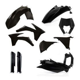 Kit de carénage ACERBIS 10 pièces noir pour KTM