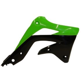 Coppia fianchetti radiatore ACERBIS verdi/neri per KAWASAKI KX 450 F