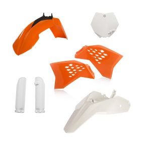 ACERBIS 7-teiliges Verkleidungskit Orange/Weiß für KTM SX 65