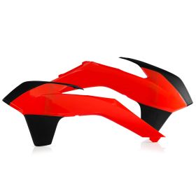 Coppia fianchetti radiatore ACERBIS arancio fluo/neri per KTM