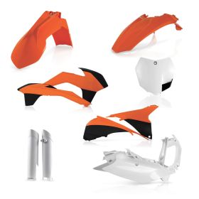 ACERBIS Verkleidungskit 10 Teile Orange/Weiß für KTM