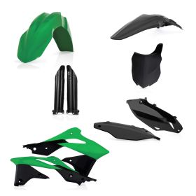 ACERBIS Verkleidungskit 9 Teile Schwarz/Grün für KAWASAKI KX 250 F