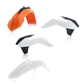 Kit carene 4 pezzi ACERBIS modello 2017 arancio/bianco per KTM SX 85