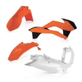 ACERBIS Verkleidungskit 5 Teile 2014 Modell Orange/Weiß für KTM