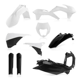 Kit carene 10 pezzi ACERBIS bianco/nero per KTM