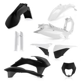 ACERBIS Verkleidungssatz 10 Teile Schwarz/Weiß für KTM