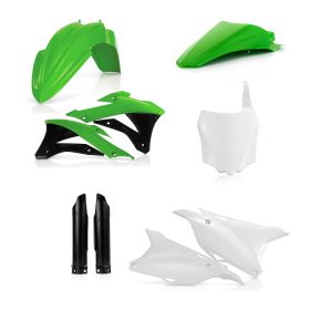 Kit carene 9 pezzi ACERBIS modello 2016 verde/bianco per KAWASAKI
