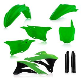 Kit carene 9 pezzi ACERBIS modello 2020 verde/nero per KAWASAKI