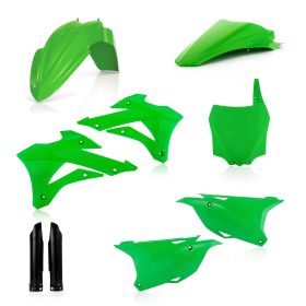 Kit de carénage ACERBIS 9 pièces modèle 2021 vert pour KAWASAKI