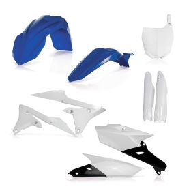 Kit de carénage ACERBIS 9 pièces modèle 2014 bleu/blanc pour YAMAHA YZ F