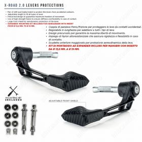 KIT ADAPTEURS + COUPLE PROTEGE LEVIERS XROAD 2.0 BMW F 700 GS 12/17