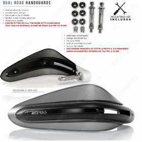PAAR HANDPROTEKTOREN DUAL ROAD + ADAPTERN FUR APRILIA CAPONORD 1200 15/16