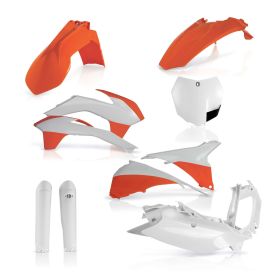 ACERBIS 10-teiliges Verkleidungsset 2015 Modell Orange/Weiß für KTM