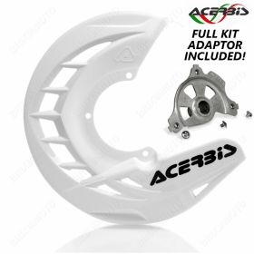 KIT PIASTRA + COPRI DISCO X-BRAKE BIANCO