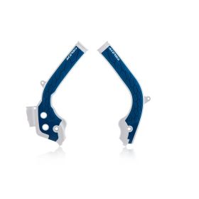 ACERBIS X-Grip White/Blue Frame Protector for KTM/Husqvarna