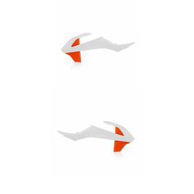 ACERBIS radiator side panels white/orange
