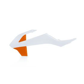 Coppia fianchetti radiatore ACERBIS bianchi/arancio
