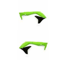 ACERBIS green/black radiator shrouds pair for KAWASAKI KX 450 F