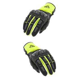 Guanti Moto ACERBIS CE CARBON G 3.0 Omologati Giallo Nero