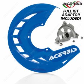 KIT PIASTRA + COPRI DISCO X-BRAKE BLU