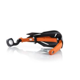 0022397.313 COPPIA PARAMANI COMPLETI ACCIAIO ENDURO X-FACTORY NERO ARANCIO