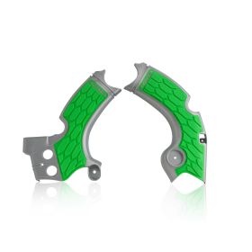 ACERBIS X-Grip Frame Protector gray/green for KAWASAKI