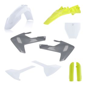 Kit carene 9 pezzi ACERBIS modello 2023 giallo/bianco/grigio per HUSQVARNA TC 85