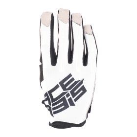 Motocross Enduro Gloves ACERBIS MX X-H Approved White Black