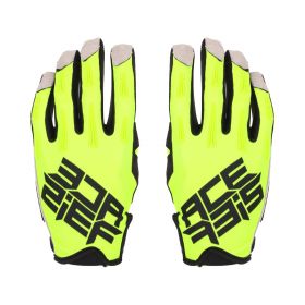 Gants de Motocross Enduro ACERBIS MX X-H Approved Vert Fluo Noir