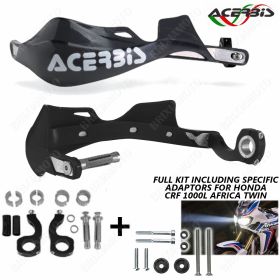 KIT ADAPTERN + HANDPROTEKTOREN RALLY PRO SCHWARZ AFRICA TWIN CRF 1000L 16/18