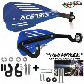 PAAR HANDPROTEKTOREN + ADAPTERN ENDURANCE BLAU HONDA AFRICA TWIN CRF 1000L 16/18