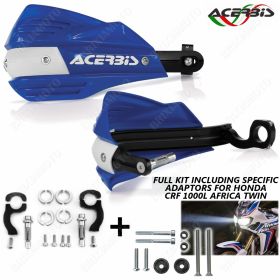 PAAR HANDPROTEKTOREN + ADAPTERN X-FACTOR BLAU AFRICA TWIN ADVENTURE SPORTS 16/18