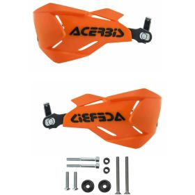 ACERBIS X-Factory Closed Handguards Orange/Black and Mounting Kit