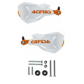 Kit paramani chiusi ACERBIS X-Factory bianchi/arancio e kit di montaggio