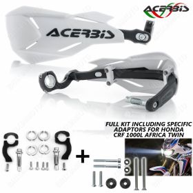 KIT ADAPTEURS + PROTEGE-MAINS X-FACTORY BLANC AFRICA TWIN ADVENTURE SPORTS 16/18