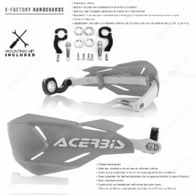 COPPIA PARAMANI + ADATTATORI X-FACTORY BLU