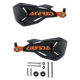 Kit paramani chiusi ACERBIS X-Factory neri/arancio e kit di montaggio