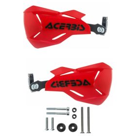 Kit paramani chiusi ACERBIS X-Factory rossi/neri e kit di montaggio