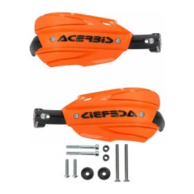ACERBIS Endurance-X Geschlossene Handprotektoren Orange/Schwarz und Montagesatz