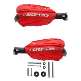 ACERBIS Endurance-X Geschlossene Handguards Rot/Weiß und Montagesatz