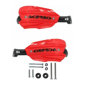 Kit paramani chiusi ACERBIS Endurance-X rossi/neri e kit di montaggio