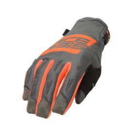 Guanti Motocross Enduro ACERBIS MX WP OMOLOGATO Impermeabili Arancio Grigio