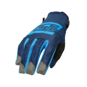 Motocross Enduro Handschuhe ACERBIS MX WP Genehmigt Wasserdicht Hellblau Blau