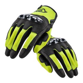 Motorcycle Gloves ACERBIS CE RAMSEY MY VENTED Approved Black Yellow